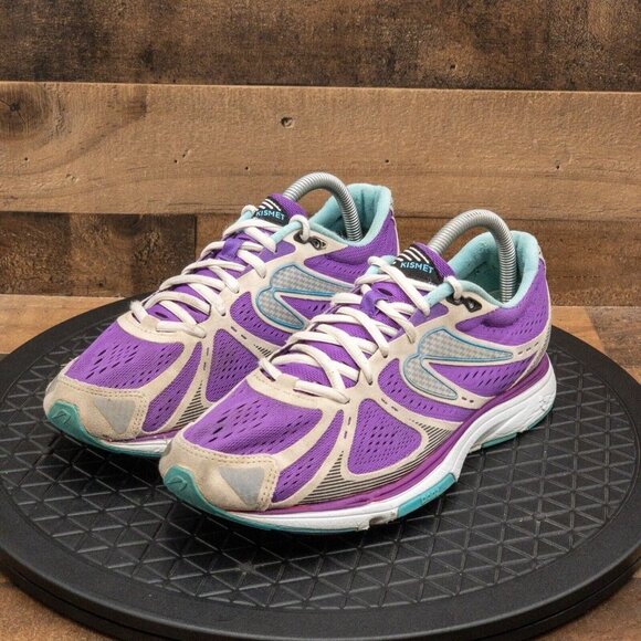 NEWTON KISMET WOMENS ATHLETIC SHOES RUNNING WALKING GYM GRAY PURPLE LOW SIZE 9 - Picture 1 of 9